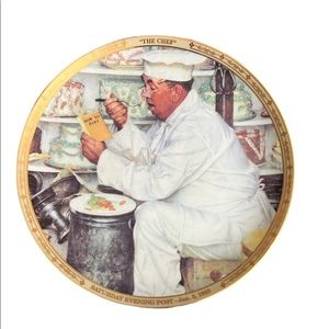Norman Rockwell collectible plate”The Chef”